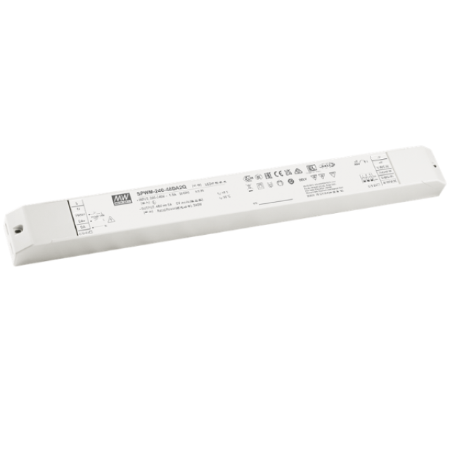 MEAN WELL SPWM-240-48DA2Q 48V 240W 5A DALI-2 DT8 Dimmable Indoor LED Driver