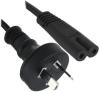3 Pin AC AU Plug to IEC-C4 (Figure 8) Power Cord 1.5mtrs