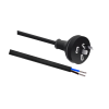 2 Pin AC AU Plug to Fly leads with Crimped Wires