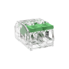 The PowerNeX DGBSC-SG01/4-02P is a 2-way push-in wire splicing connector rated at 32A, 450VAC IEC, 600VAC UL. Contact ADM for details.