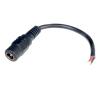 DC power lead adapter tuning fork type socket (OD 5.5mm / ID 2.1mm) to 100mm fly leads