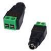 DC Adapter Plug 5.5mmOD / 2.1mmID Socket to Screw Terminals