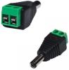 DC Adapter Plug 5.5mmOD / 2.5mmID Plug to Screw Terminals