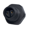 IP68 Connector Panel Mount Connector 2 Way Female 240VAC 10A for 7mm OD Cable