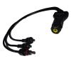 Splitter Cable IP67 6A Inline Cable Joiner to 3 x 5.5mmOD / 2.1mmID Connectors