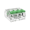 The PowerNeX DGBSC-SG01/4-03P is a 3-way push-in wire splicing connector rated at 32A, 450VAC IEC and 600VAC UL. Contact ADM for details.