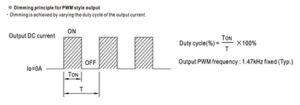 Duty cycle on MEAN WELL LED driver with PWM output