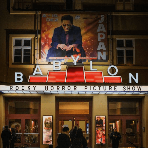 Back-Lit LED Channel Sign above Cinema