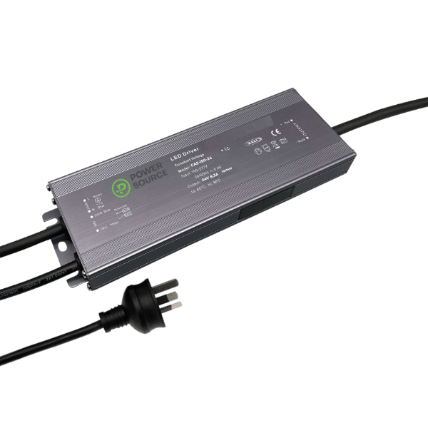 POWER SOURCE CAS-150-24-RGBCW-AUP LED Driver Constant Voltage 150W 24V 6.25A Single Colour RGB+CCT Model NFC Compatible and Casambi Control IP66 POWER SOURCE CAS-150-24-RGBCW-AUP LED Driver Constant Voltage 150W 24V 6.25A Single Colour RGB+CCT Model NFC Compatible and Casambi Control IP66
