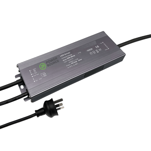 Power Source DMX-150-24-RGBCW-AUP Waterproof 24V 150W RGB+CCT DMX Controlled LED Driver IP66 Power Source DMX-150-24-RGBCW-AUP Waterproof 24V 150W RGB+CCT DMX Controlled LED Driver IP66