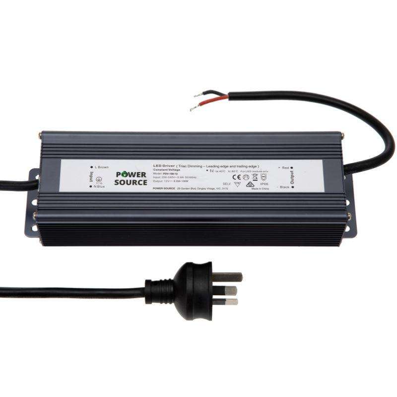 Power Source PDV-100-24 24V 100W IP66 Mains AC Phase Triac Dimmable LED Driver